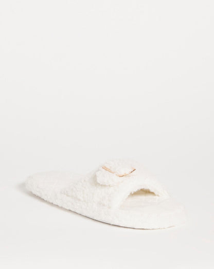  Mule Slipper With Buckle Detail E Fit