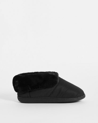  Boot Slipper EEE Fit| Black