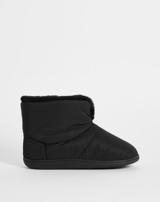  Boot Slipper EEE Fit| Black