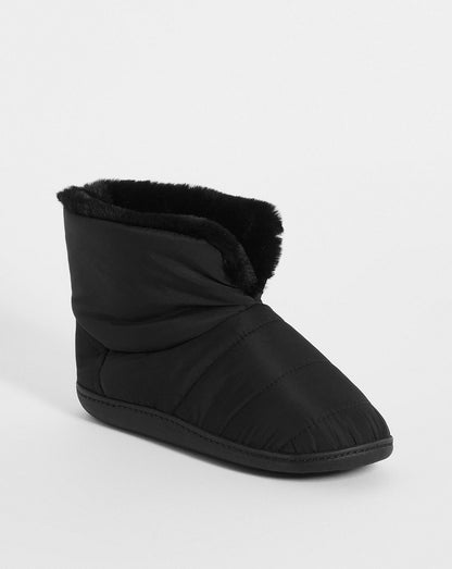  Boot Slipper EEE Fit| Black