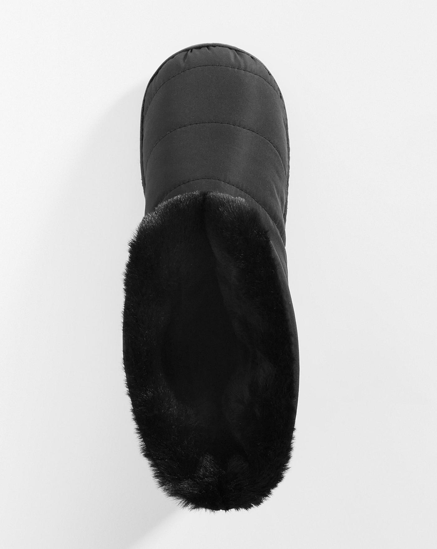  Boot Slipper EEE Fit| Black