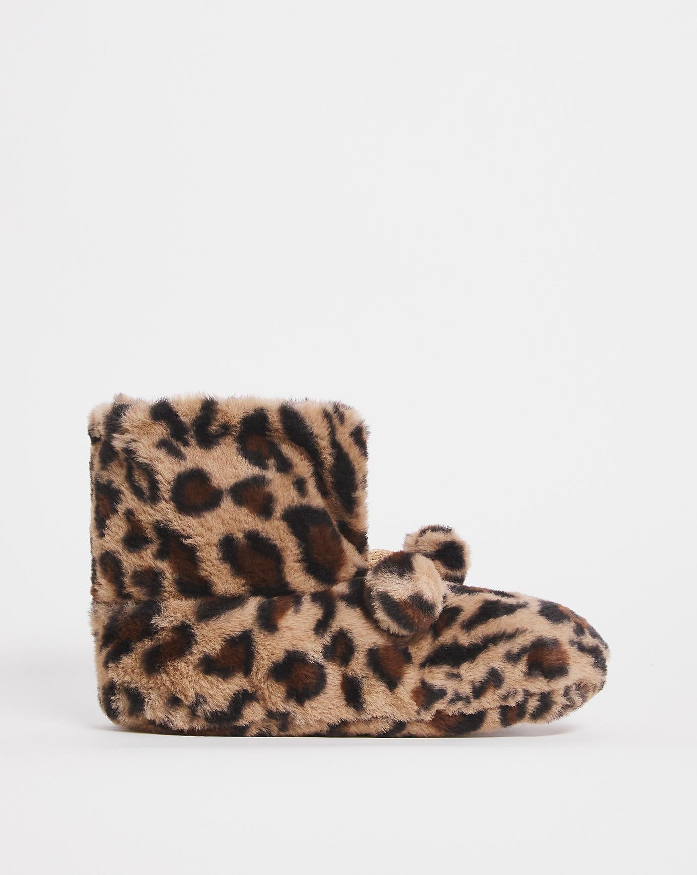  Fluffy Short Slipper Socks| Animal Print| ONE SIZE
