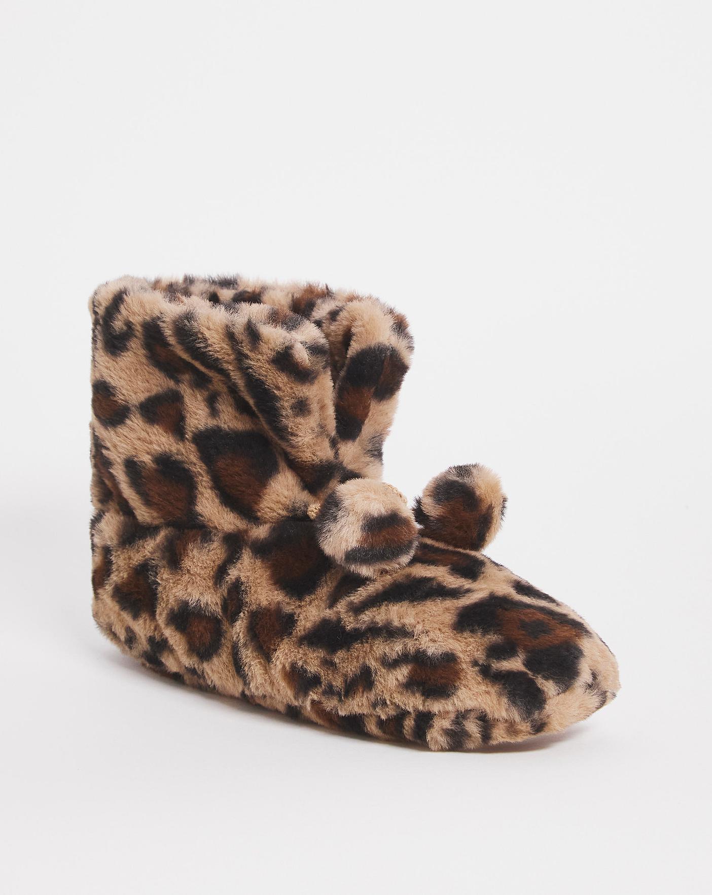  Fluffy Short Slipper Socks| Animal Print| ONE SIZE