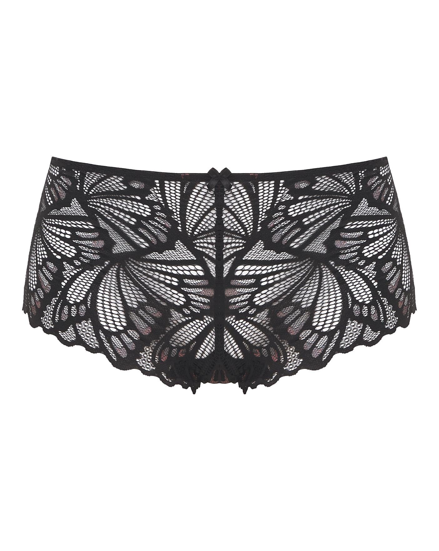  Value Butterfly Lace Low Rise Short| Black