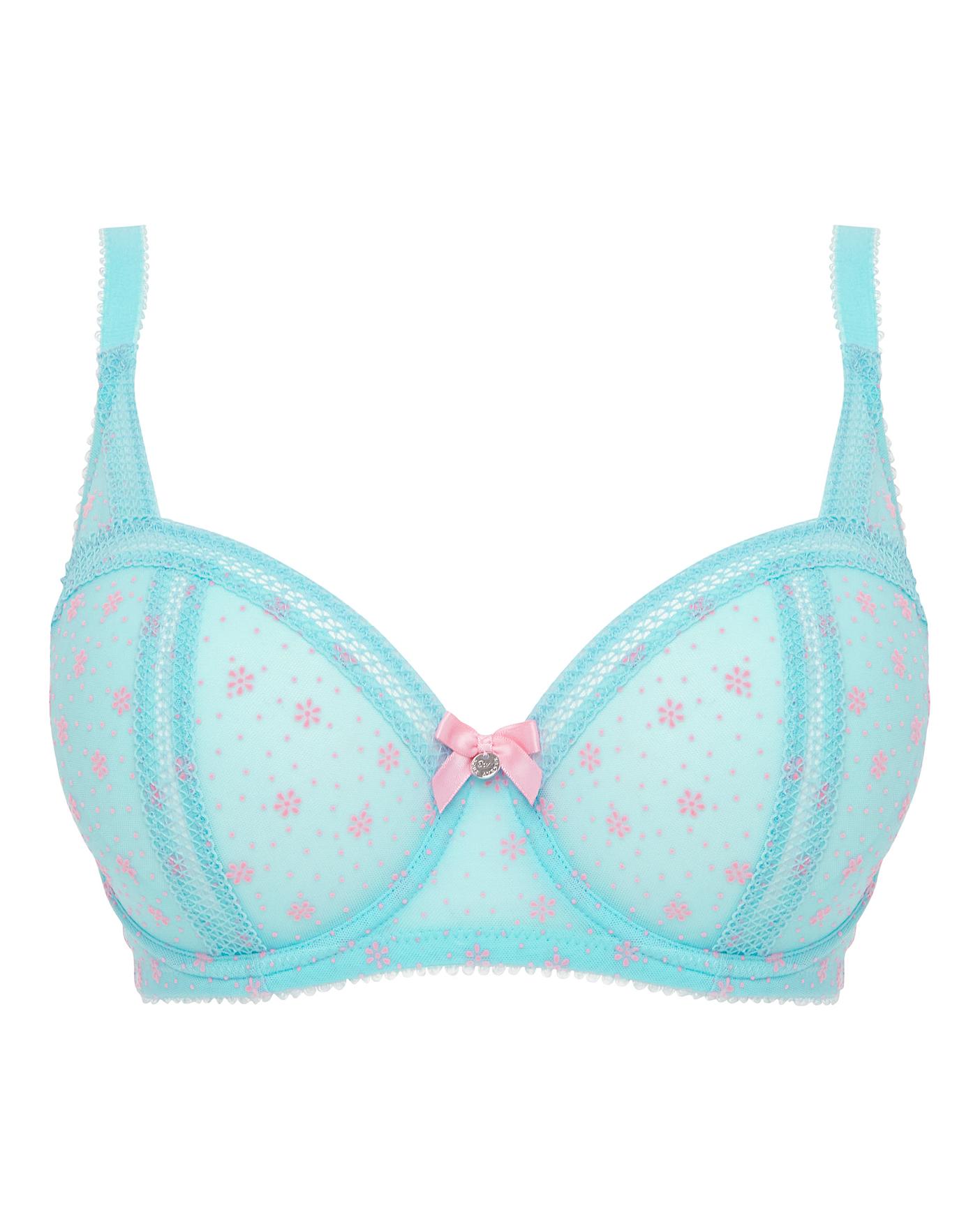 Boux Avenue Monica Balcony Bra| Blue Mix