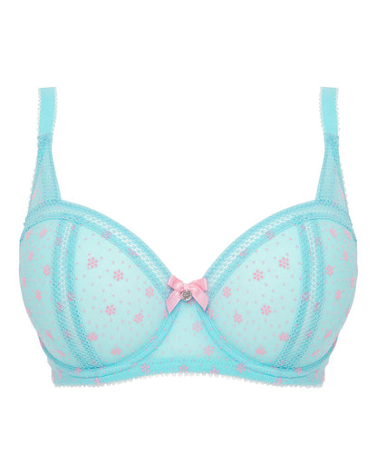  Boux Avenue Monica Balcony Bra| Blue Mix