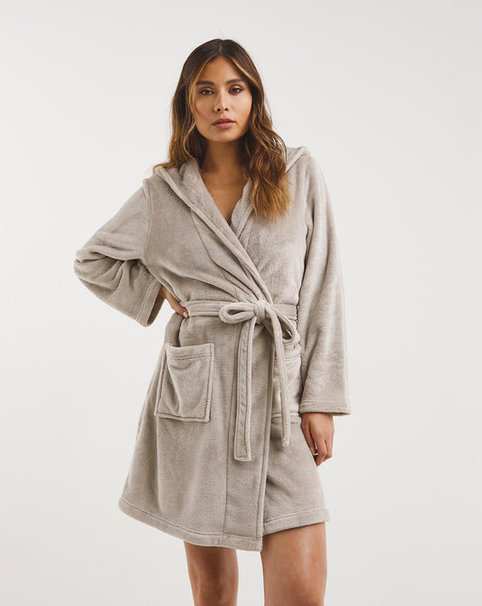  Pretty Secrets Supersoft Dressing Gown| Champagne