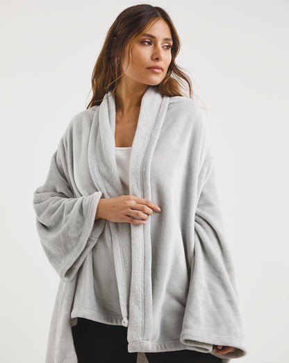 Pretty Secrets Wearable Blanket| Light Grey| ONE SIZE