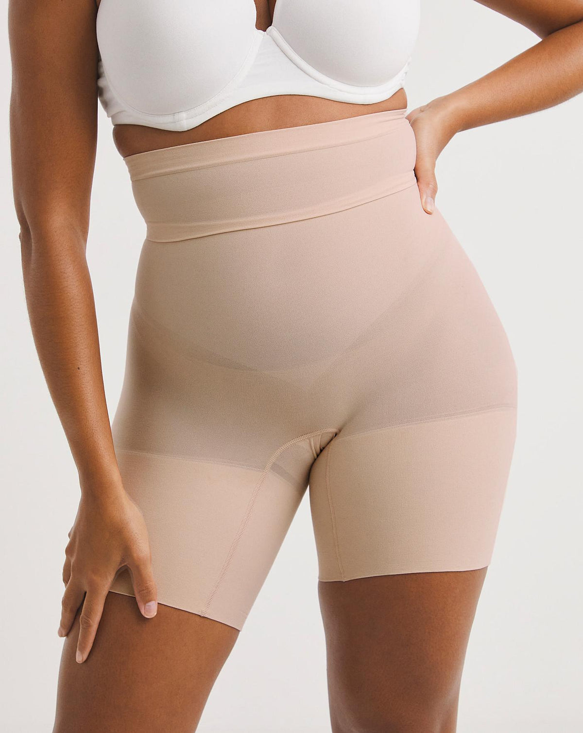  Spanx Higher Medium Control Power Shorts| SOFT NUDE