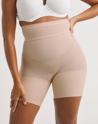  Spanx Higher Medium Control Power Shorts| SOFT NUDE