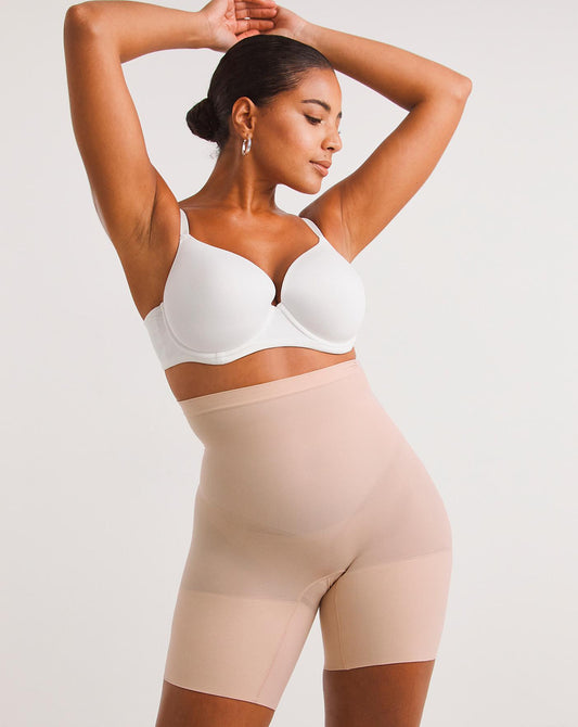  Spanx Higher Medium Control Power Shorts| SOFT NUDE