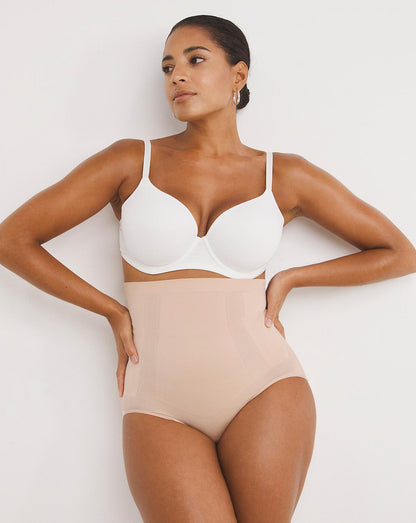  Spanx Oncore Firm Control High Waisted Briefs| SOFT NUDE