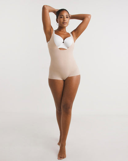  Maidenform Sleek Smoothers Light Control Wear Your Own Bra Body| Nude