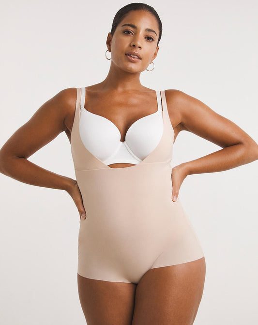  Maidenform Sleek Smoothers Light Control Wear Your Own Bra Body| Nude