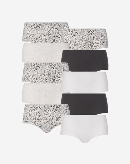  Pretty Secrets 10 Pack Shorts| Grey Animal