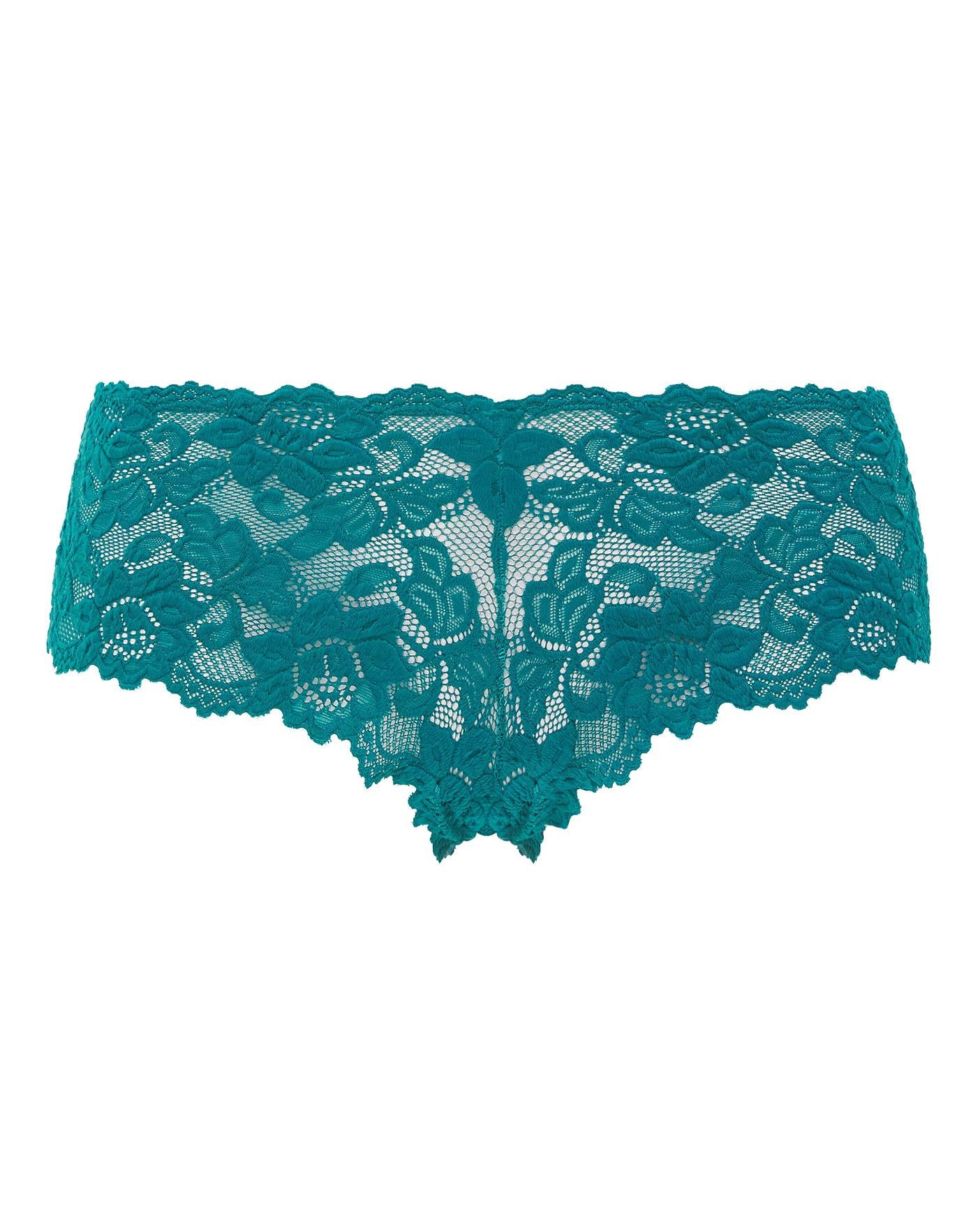  Figleaves Millie Lace BoyShort| Teal