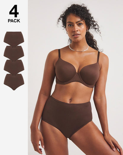  4 Pack Value Full Fit Briefs Nude 1| Nude One