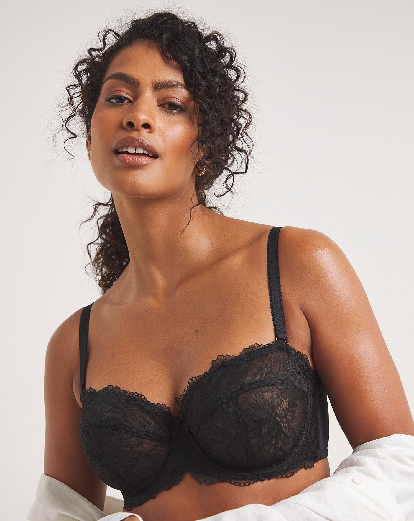  Pretty Secrets Ella Lace Black Multiway Wired Bra| Black