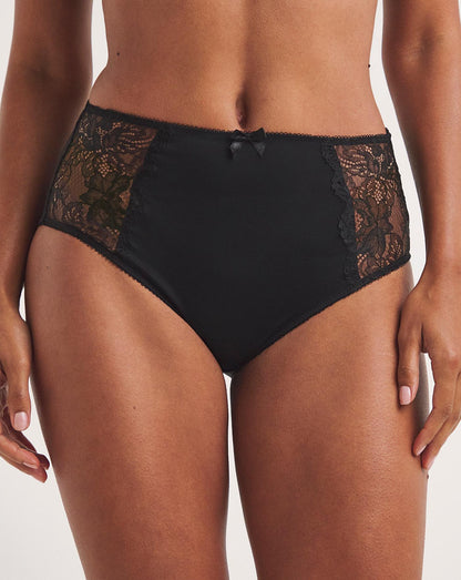  Pretty Secrets 2 Pack Ella Lace Briefs| Black/White