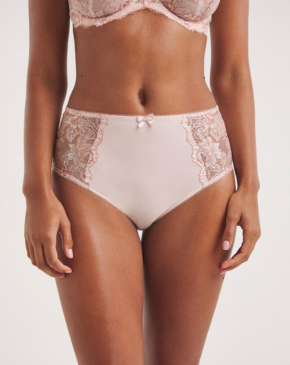  Pretty Secrets 2 Pack Ella Lace Briefs| Blush/White