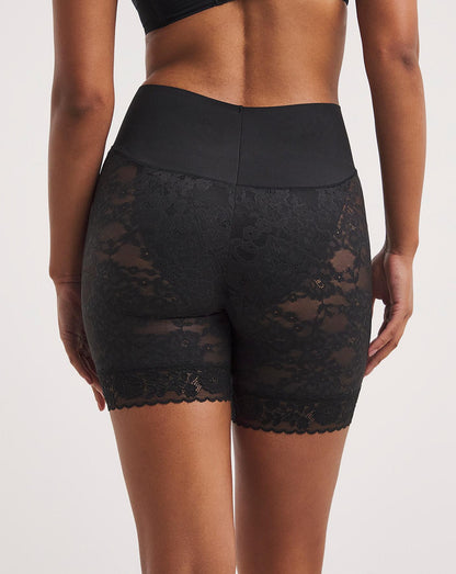  Maidenform Tame Your Tummy Firm Control Lace Shorts| Black
