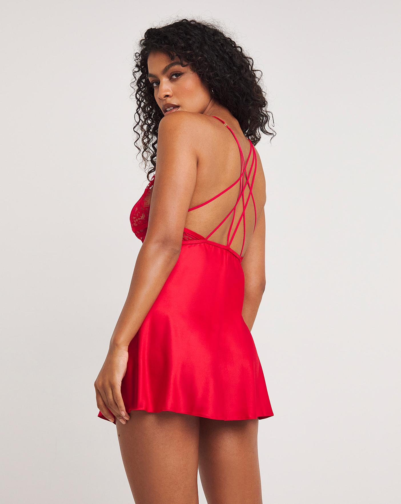  Ann Summers Ce Soir Chemise| Red