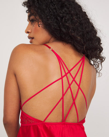  Ann Summers Ce Soir Chemise| Red
