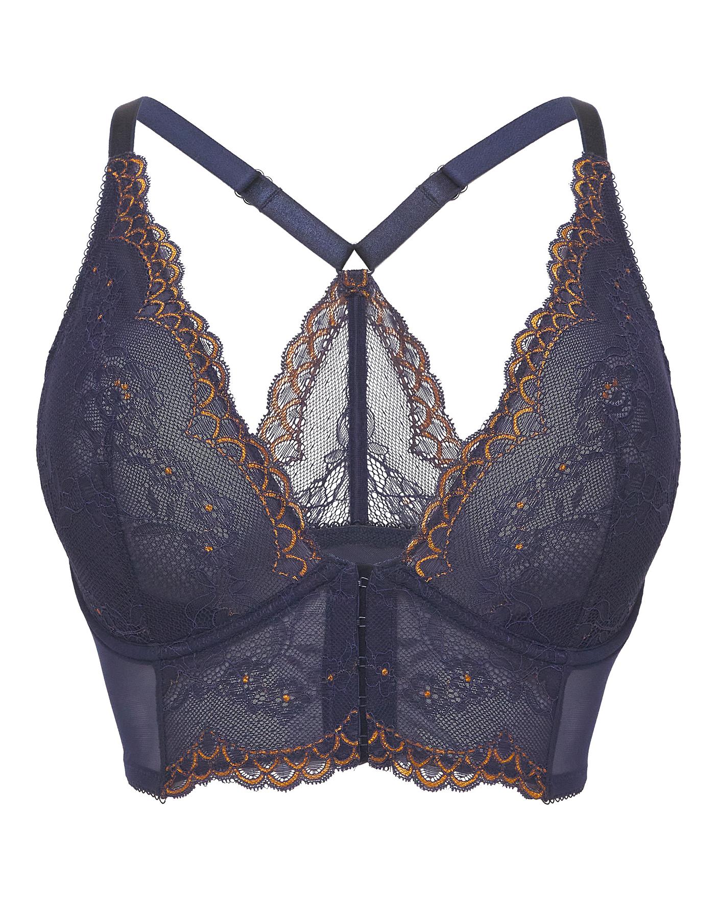  Gossard Superboost Lace Longline Bra| Blue/Gold