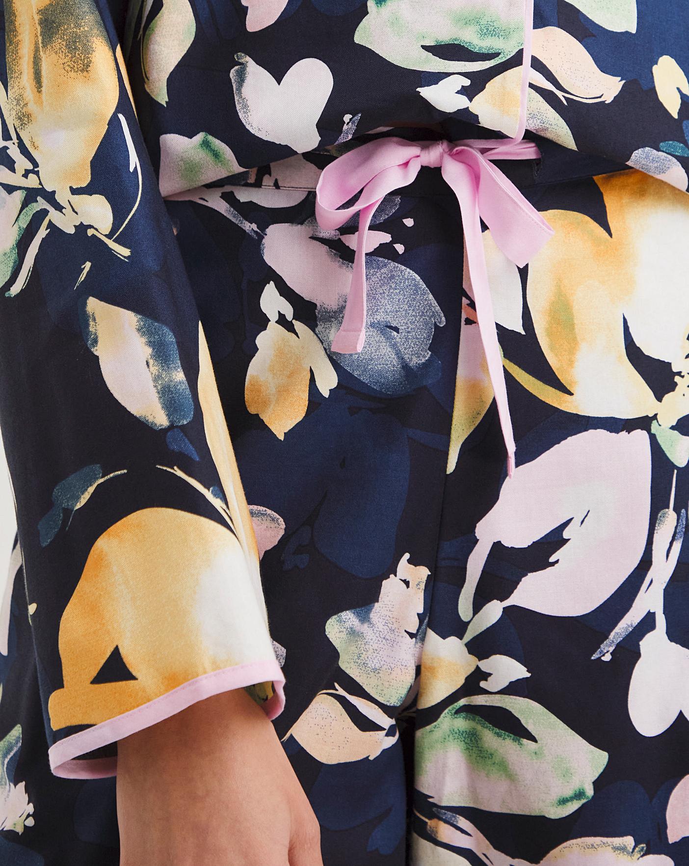  Cyberjammies Estelle Floral Print Pyjama Set| NAVY MIX