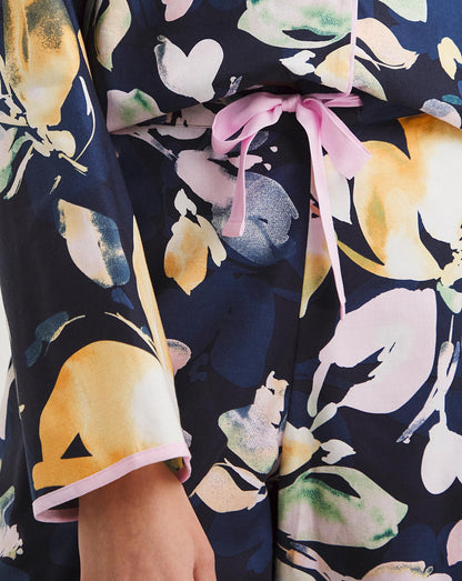  Cyberjammies Estelle Floral Print Pyjama Set| NAVY MIX