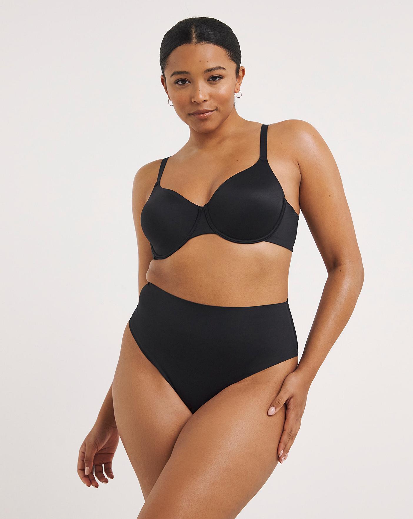  Invisible Solutions Deep Thong| Black