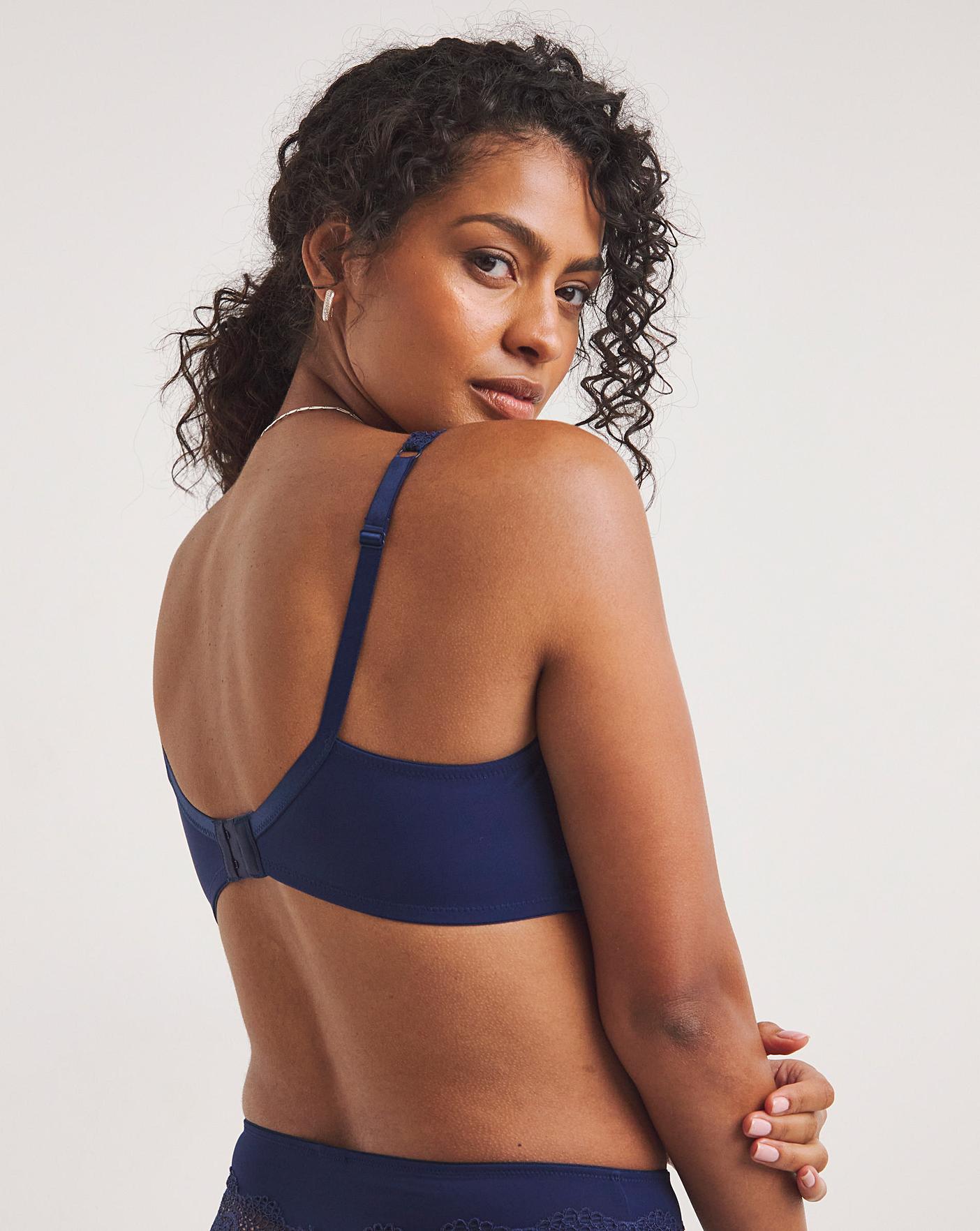  Pretty Secrets 2 Pack Lottie Lace Navy/Blush Non Wired Bras| Navy/Blush