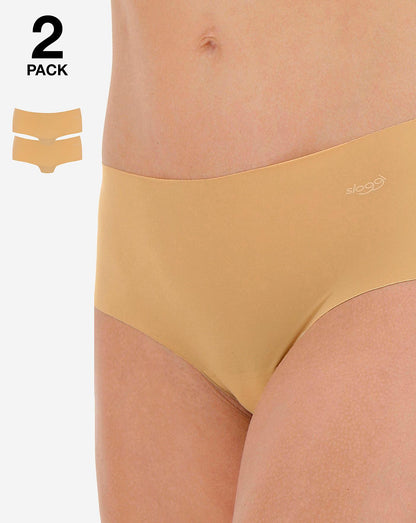  Sloggi Zero 2Pack Microfibre Shorts| Cognac