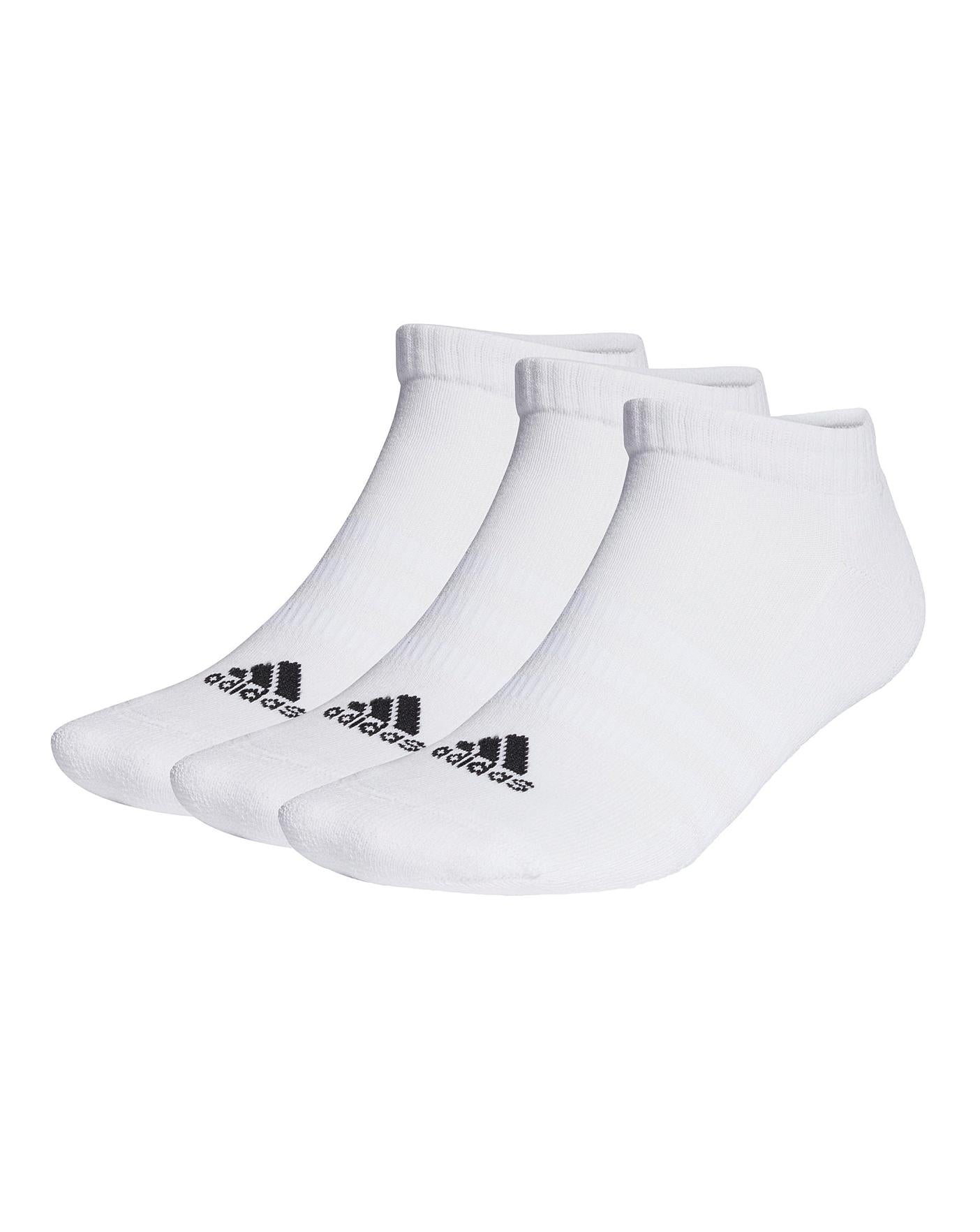  Adidas Low Cut Socks| White/Black