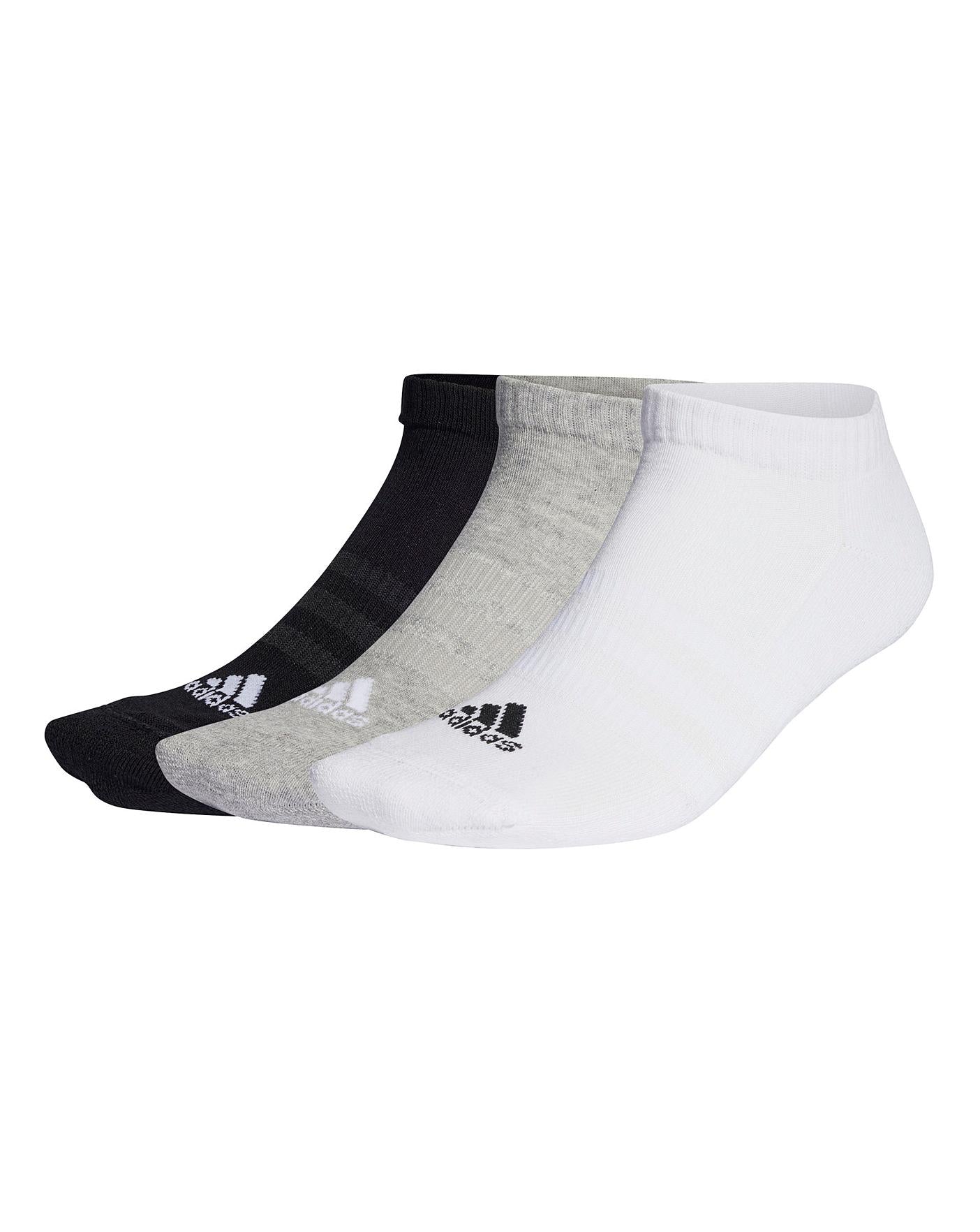  Adidas Low Cut Socks| Grey/Black