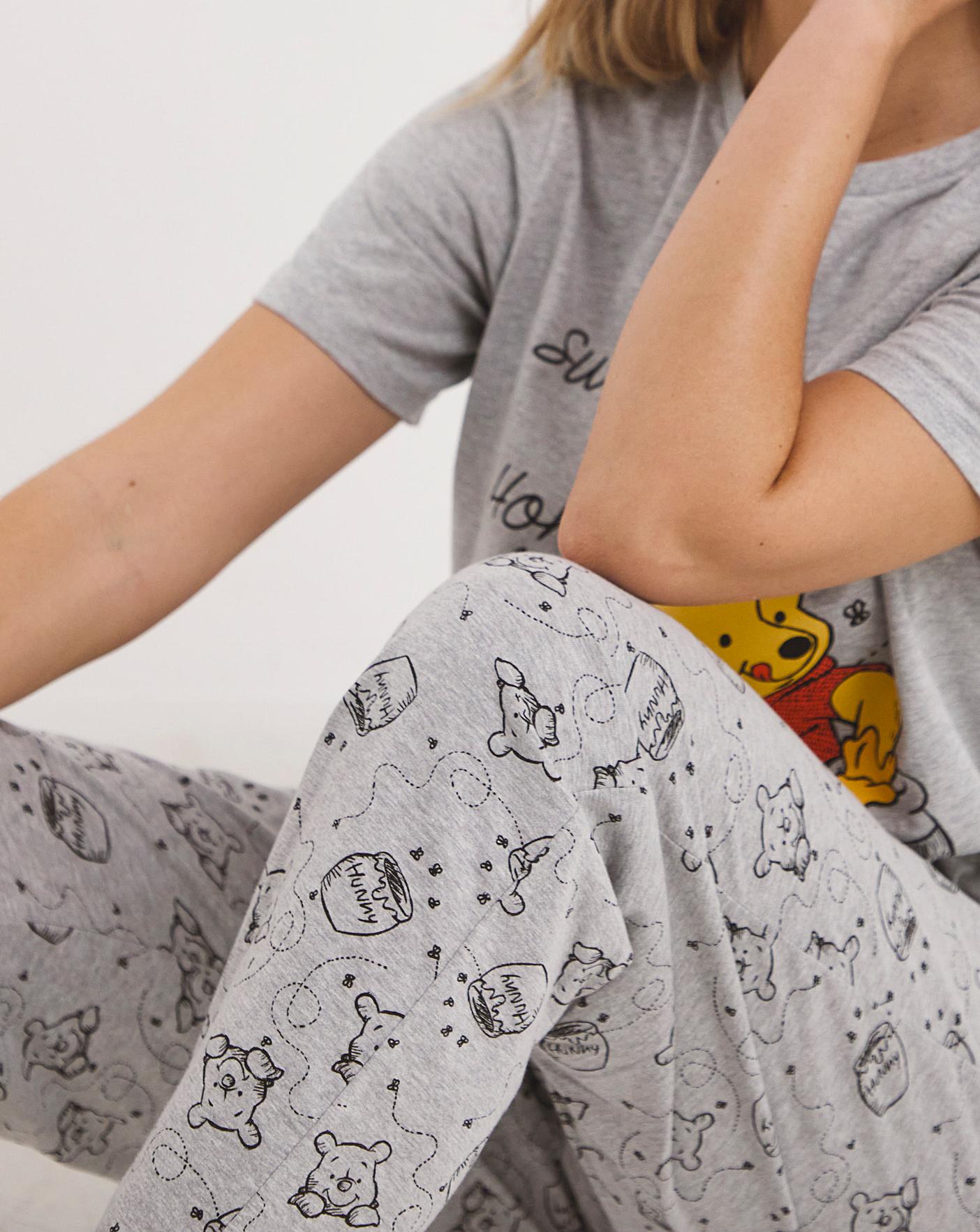 Disney Winnie The Pooh Pyjama Set| Grey