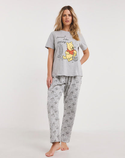 Disney Winnie The Pooh Pyjama Set| Grey