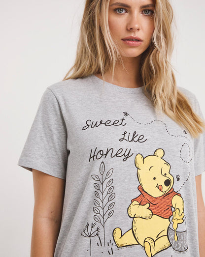 Disney Winnie The Pooh Pyjama Set| Grey