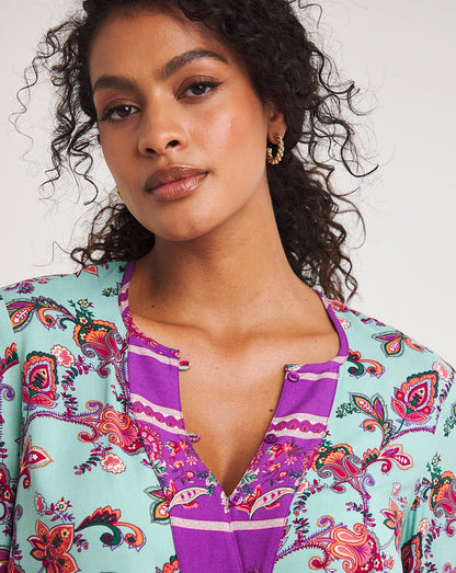  Joe Browns Boho Pyjama Set| Mint Purple
