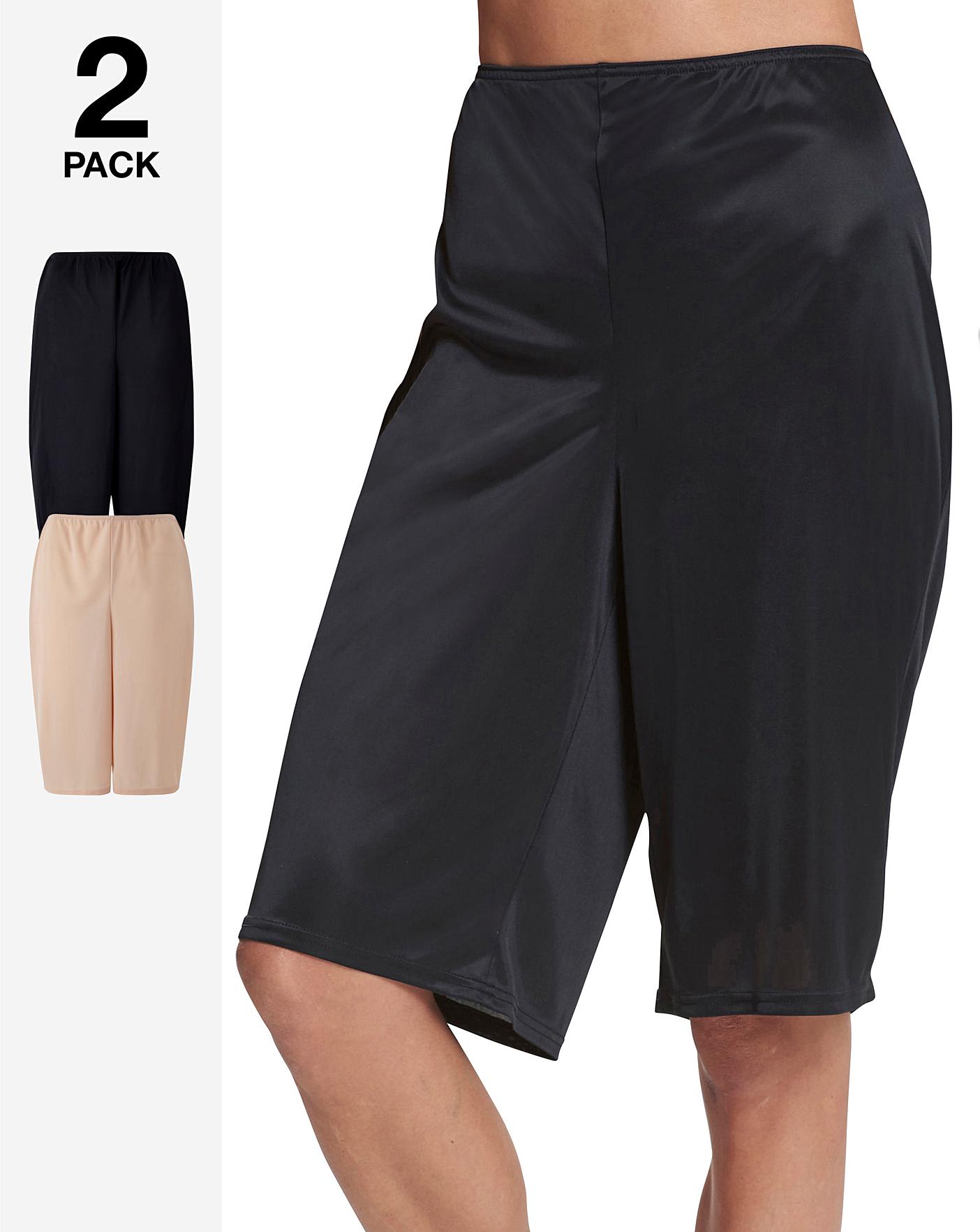  Naturally Close 2 Pack Black/Blush Anti-Chafing Culottes| Black/Blush