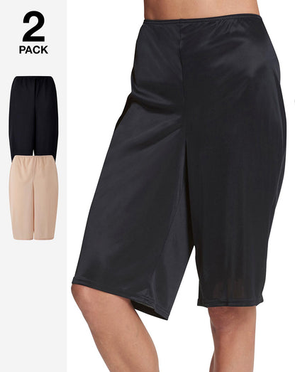  Naturally Close 2 Pack Black/Blush Anti-Chafing Culottes| Black/Blush