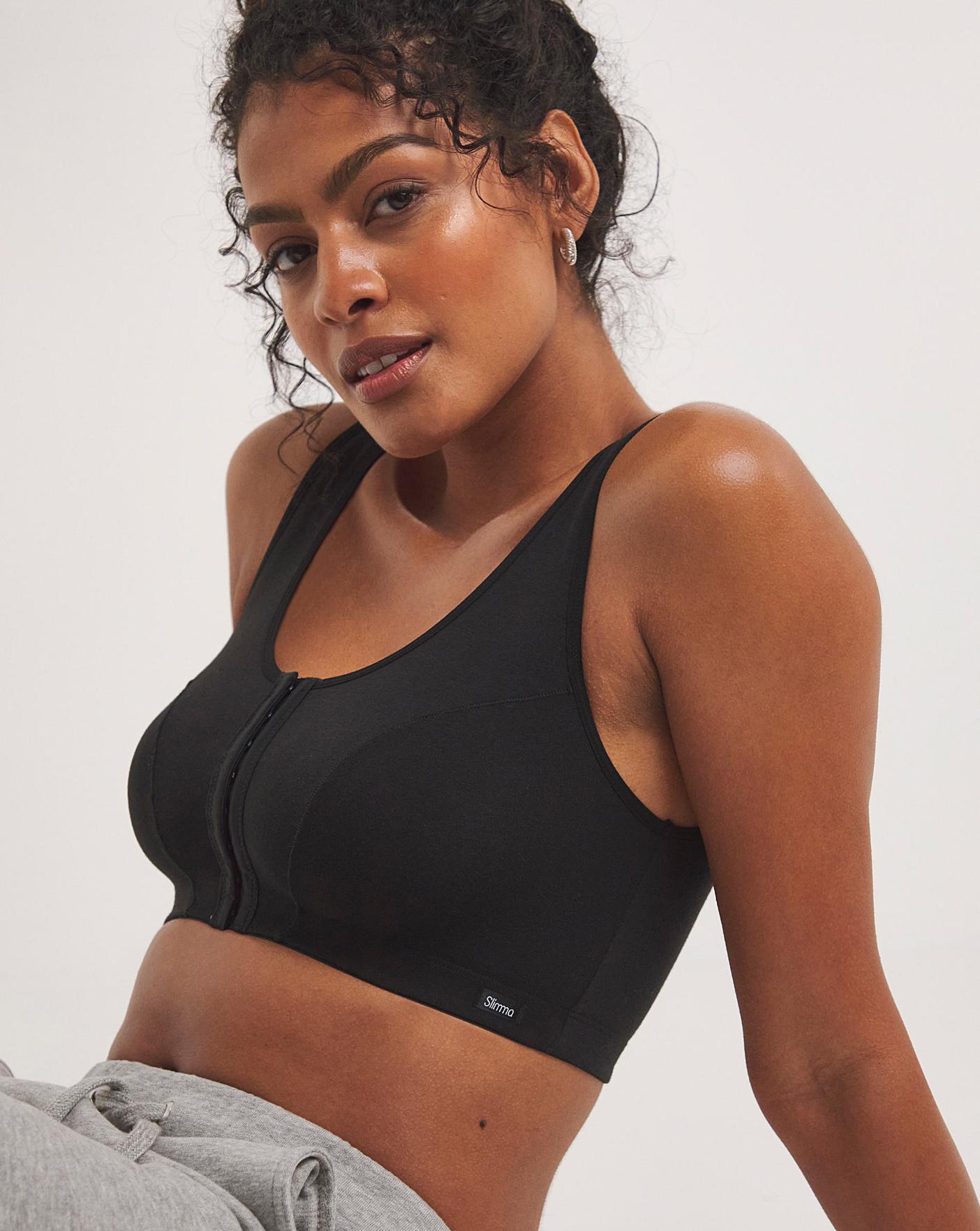  2 Pack Hook And Eye Cotton Rich Black/White Bras| White/Black