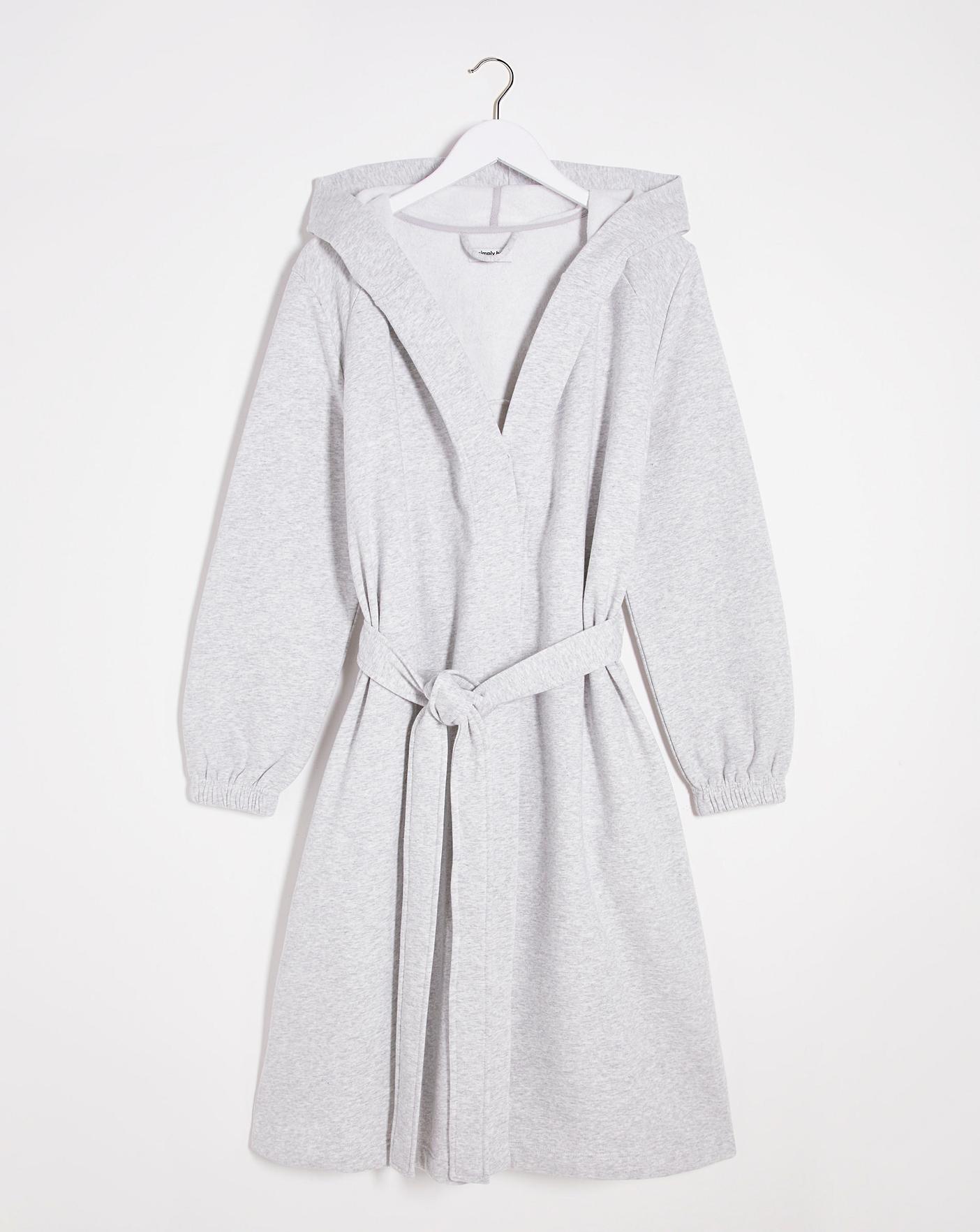Simply Be Sweater Dressing Gown| Grey