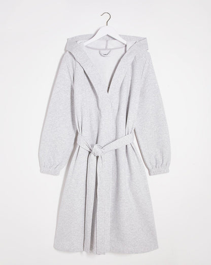 Simply Be Sweater Dressing Gown| Grey