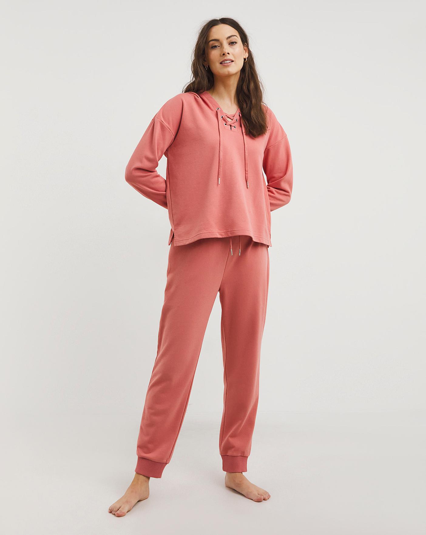 Simply Be Pretty Secrets Tie Lounge Set| Coral