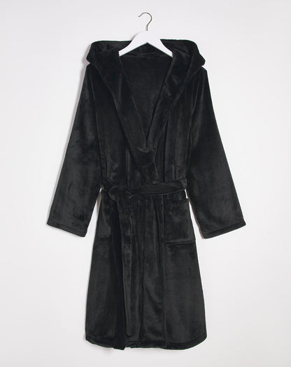  Pretty Secrets Supersoft Dressing Gown| Black