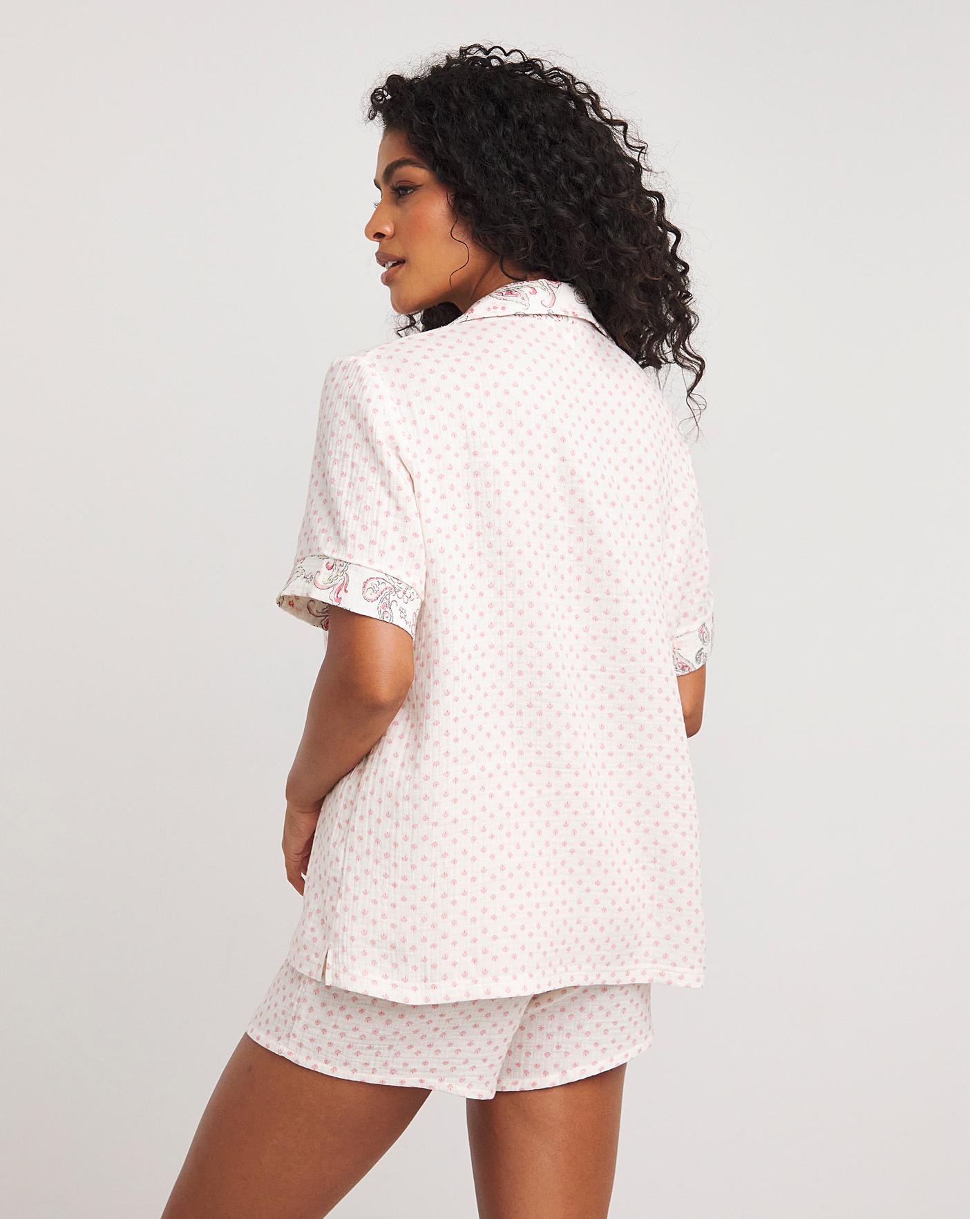  Earth Craft Cotton Tunic And Shortie Pyjama Set| Boho Print