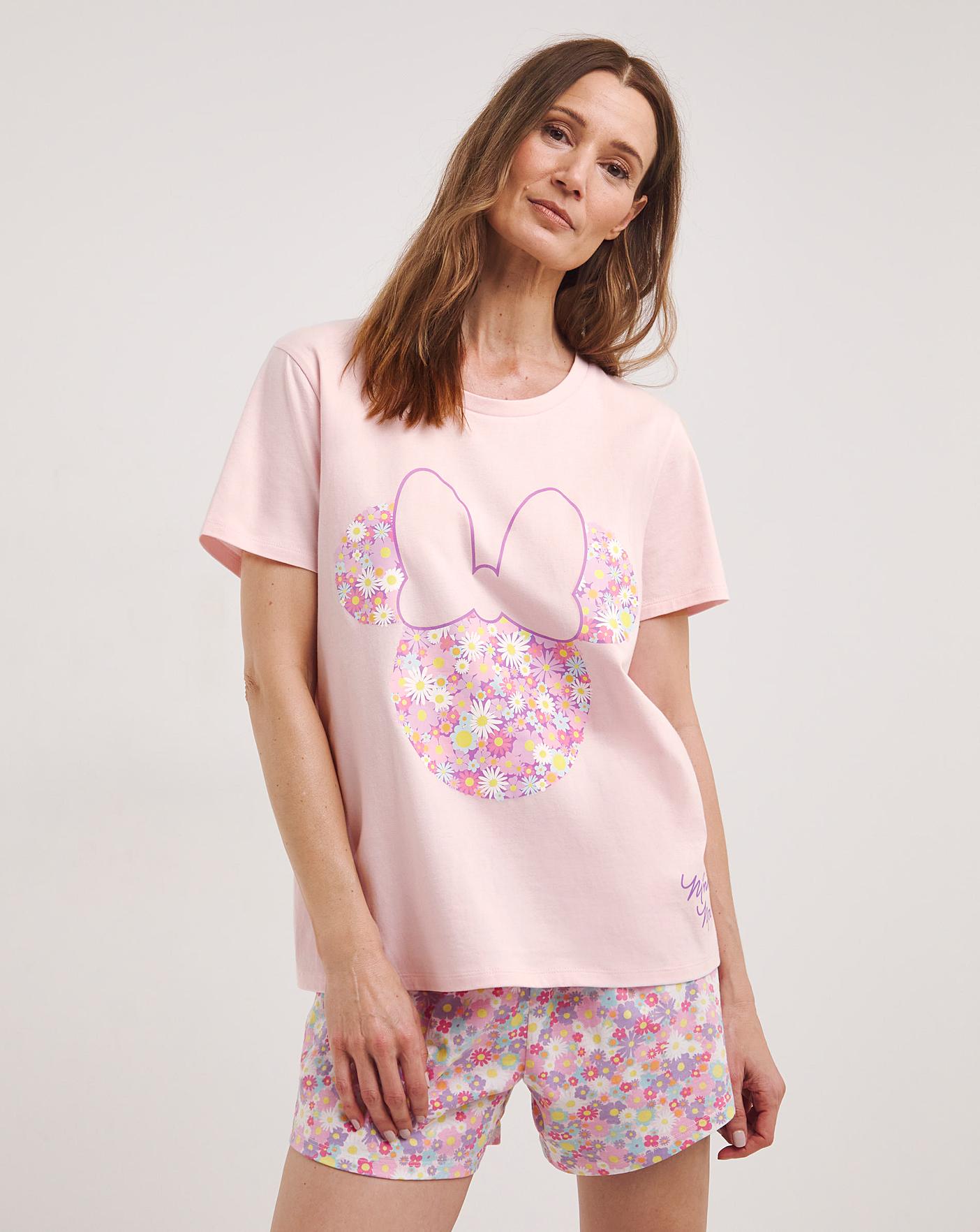 Disney Minnie Mouse Cotton Pyjama Shortie Set| Pink