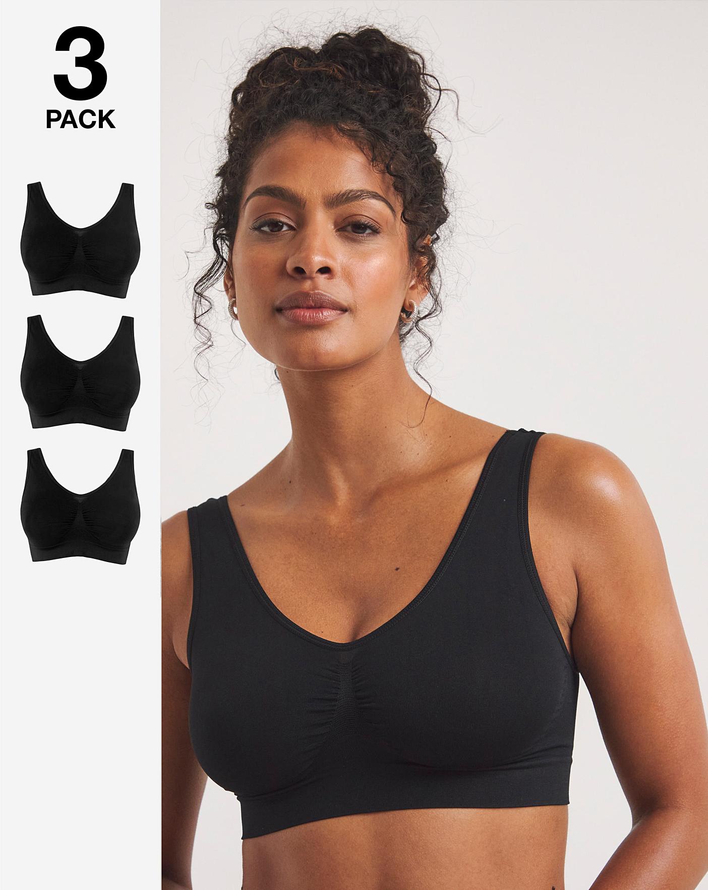  Pretty Secrets 3 Pack Comfort Tops A-D| Black