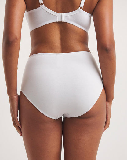  2 Pack Rachel Embroidery Deep Brief| Black/White